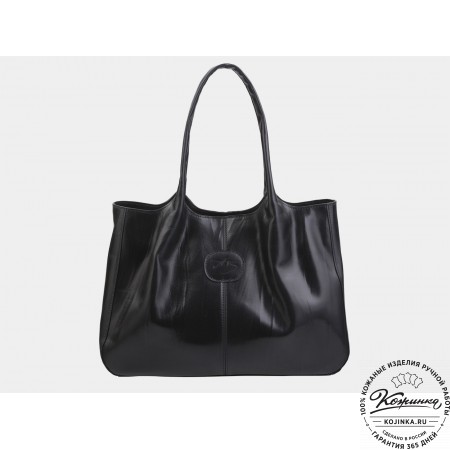 Женская кожаная сумка "Миранда" (чёрная)